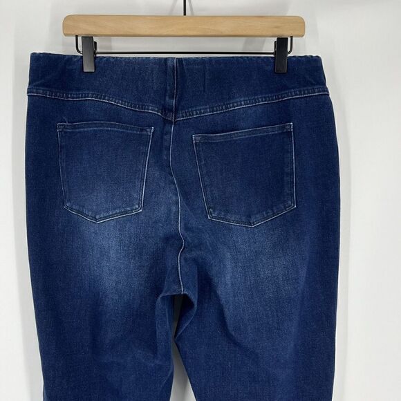 Soft Surroundings Jeans Size Large Women Blue Ultimate High Rise Skinny Pull On - Picture 5 of 7